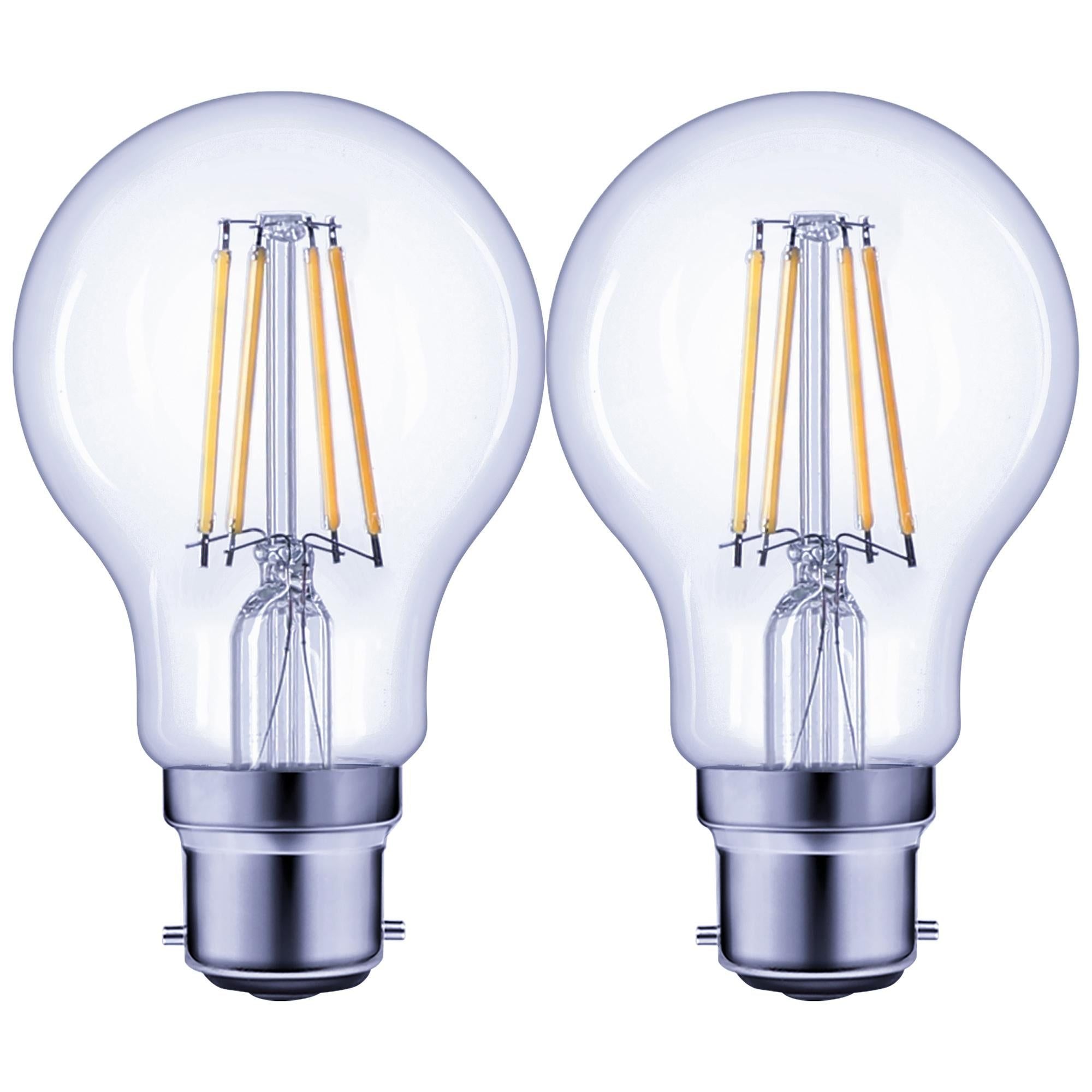 Sainsbury's Home LED Filament Standard 60W BC Light Bulb 2pk