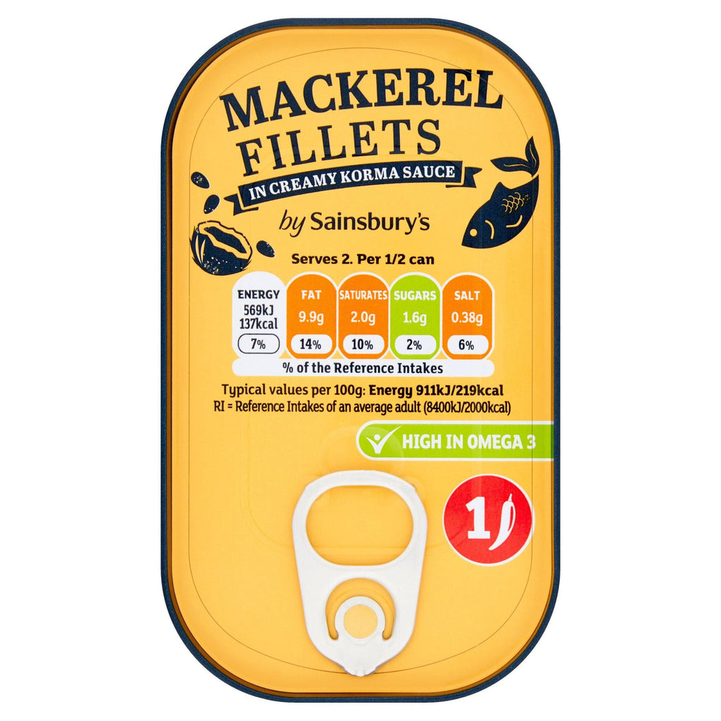 Sainsbury's Mackerel Creamy Korma 125g