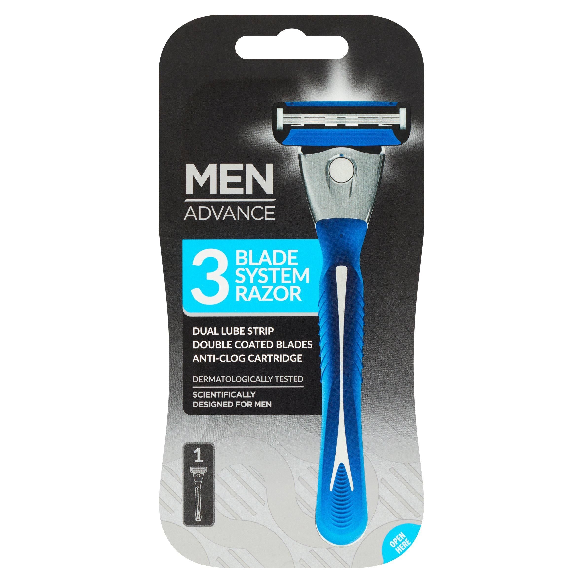 Sainsbury&amp;rsquo;s Men Advance 3 Blade Razor with Refill Blade