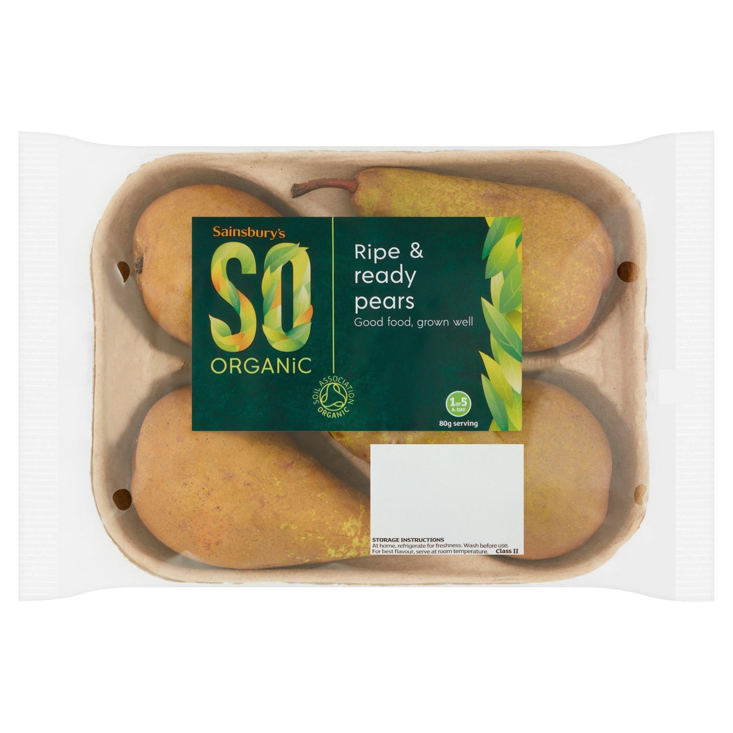 Sainsbury's Ripe &amp;amp; Ready Pears, So Organic