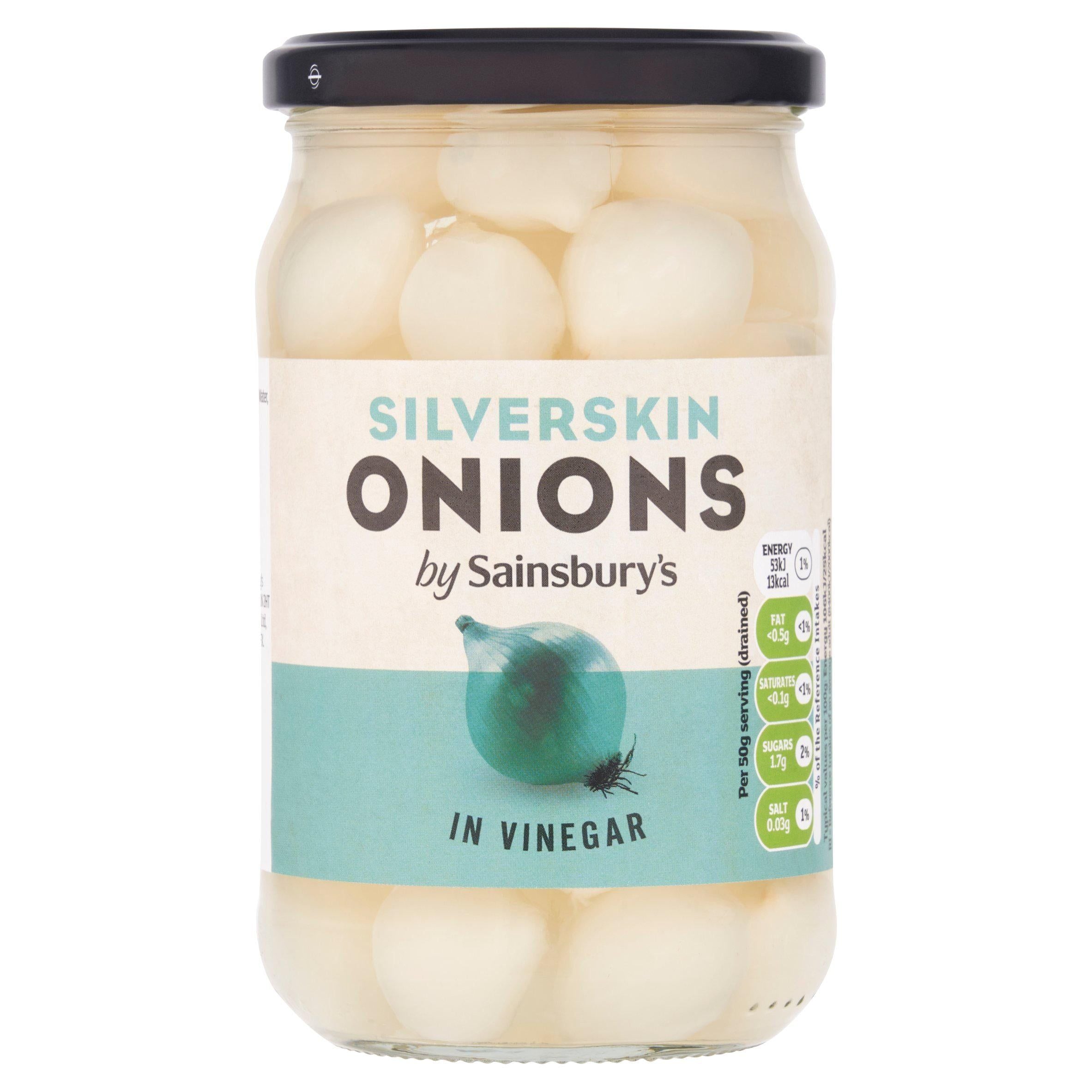 Sainsbury's Silverskin sipulit etikassa 440g (230g*)