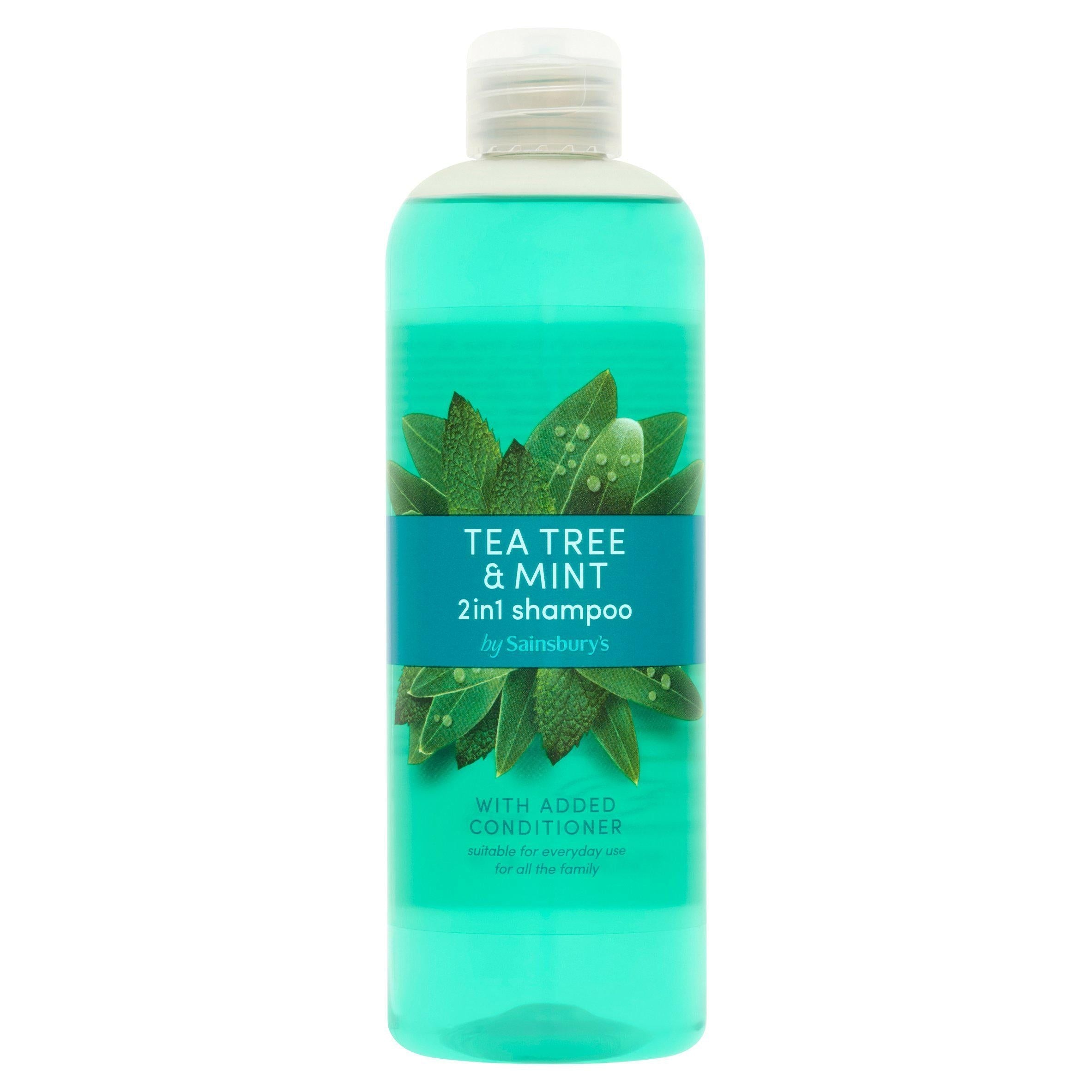 Sainsbury's Tea Tree &amp;amp; Mint 2 In 1 Shampoo 500ml