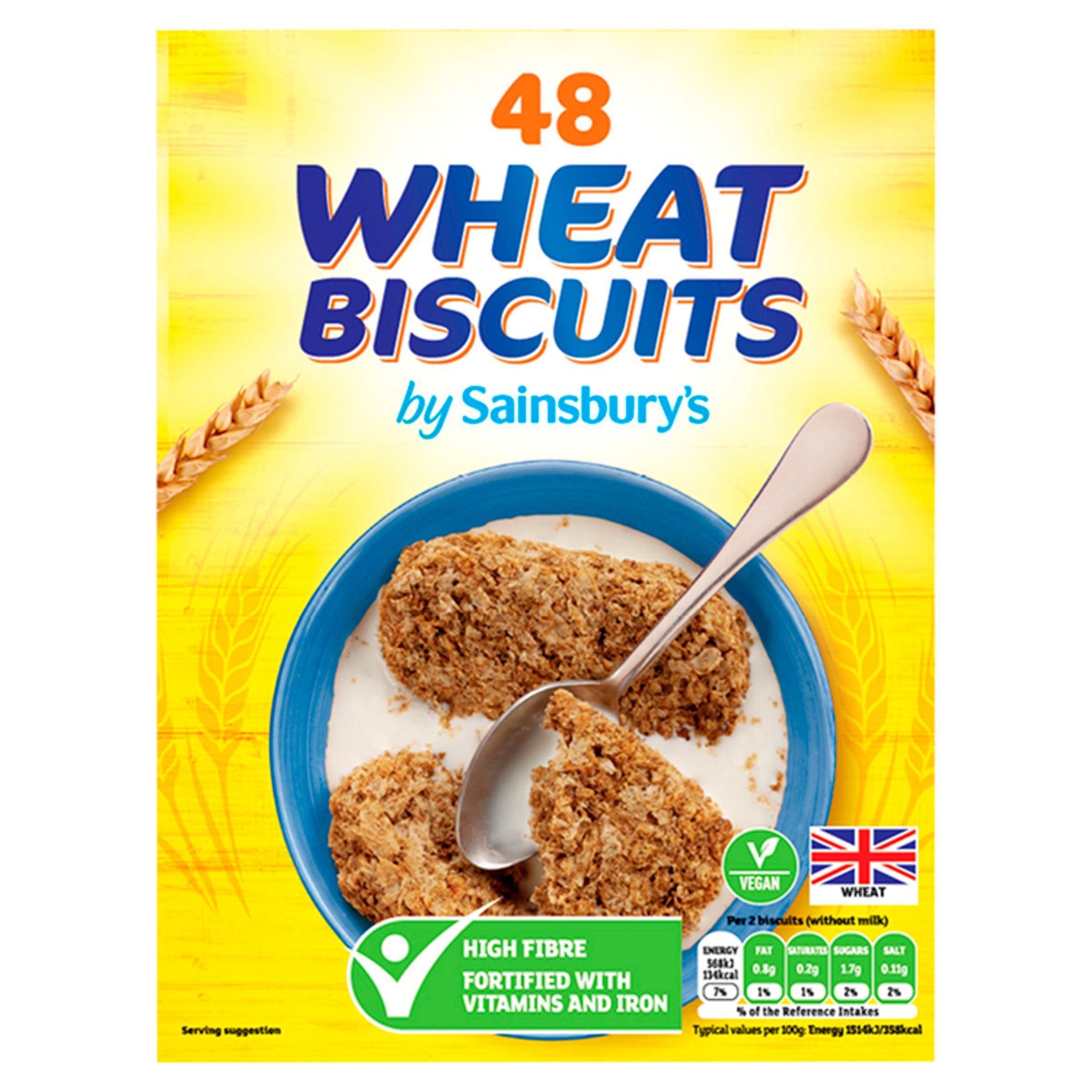 Sainsbury's Wholewheat Biscuits Cereal x48 860g