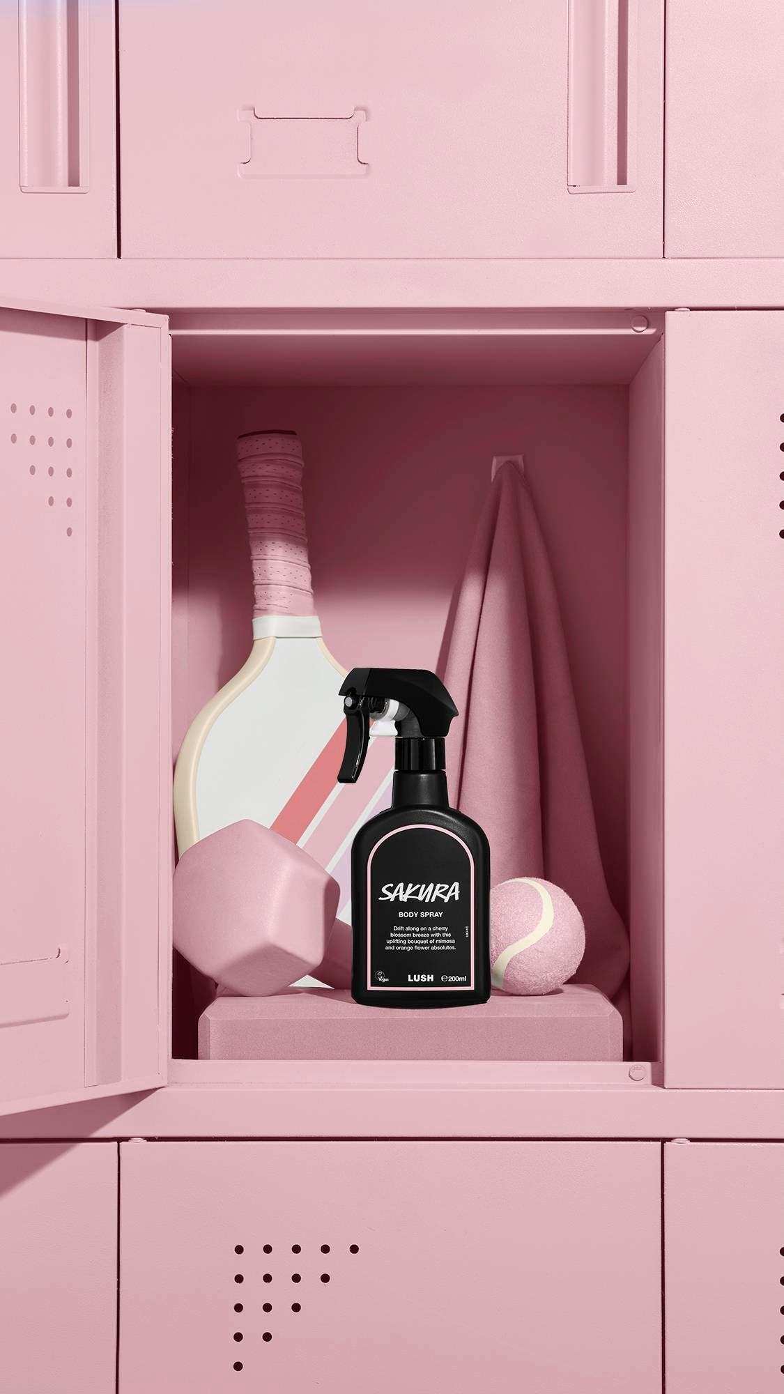 Lush Sakura body spray with cherry blossom fragrance - British product