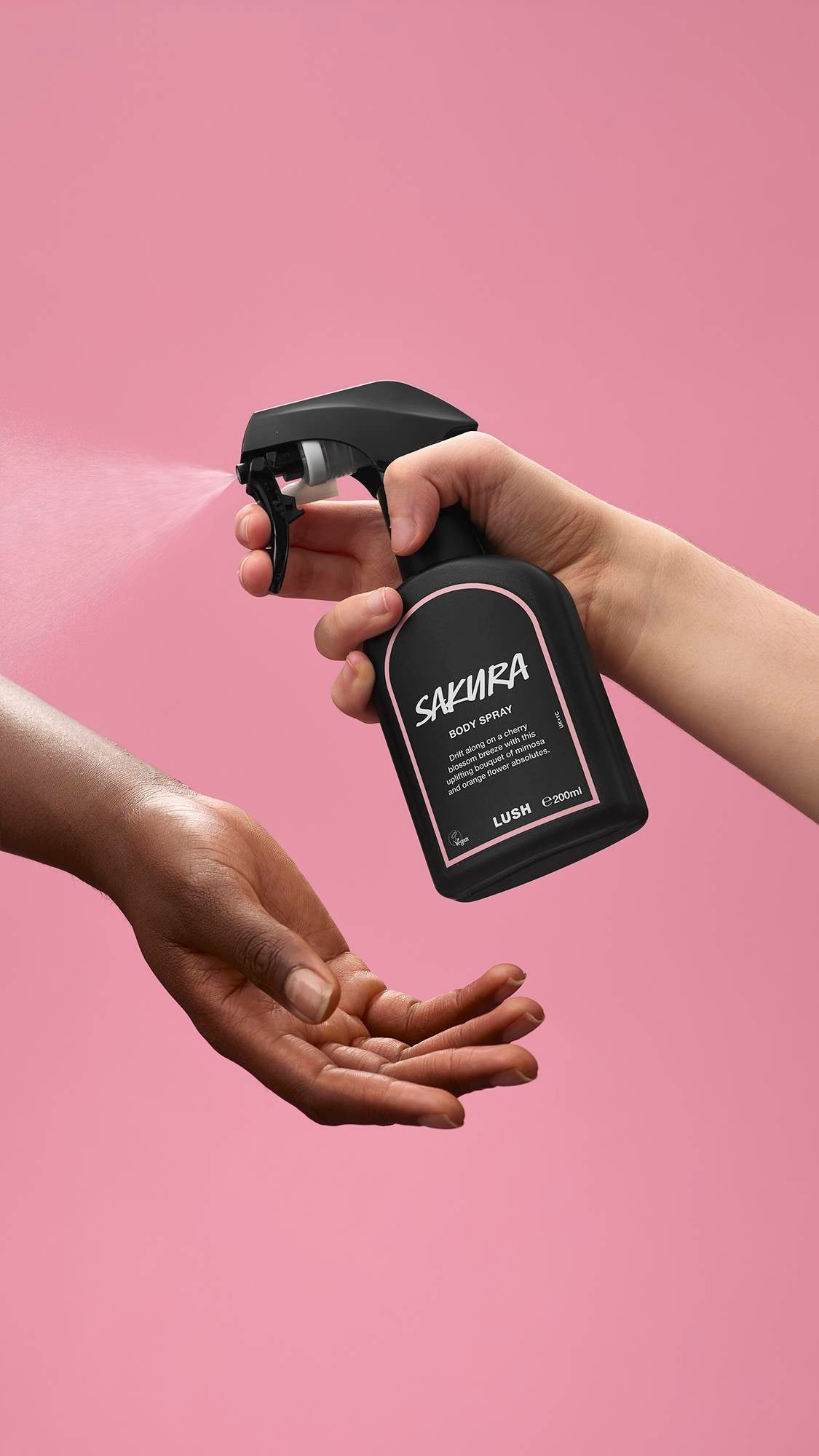 Lush Sakura body spray with cherry blossom fragrance - British product
