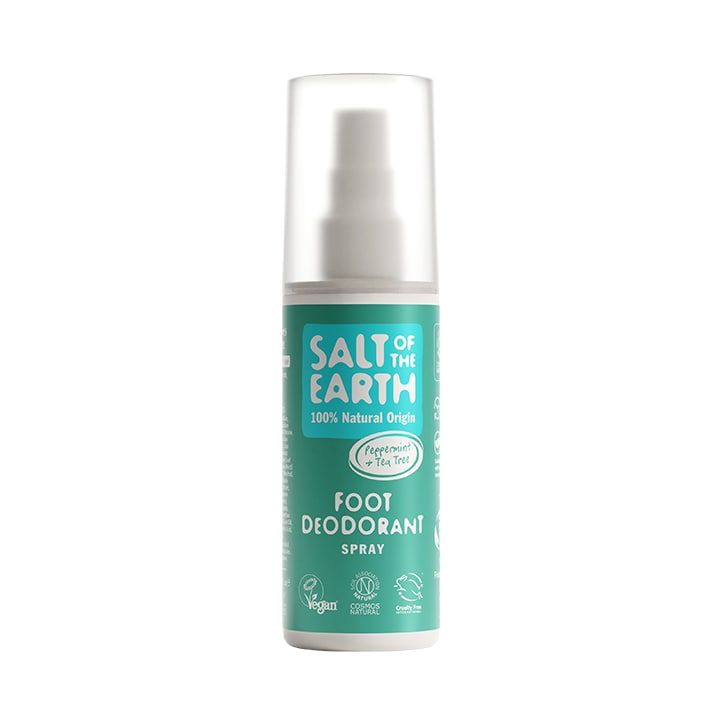 Salt of the Earth piparminttu ja teepuu luonnollinen jalkadeodoranttisuihke 100ml