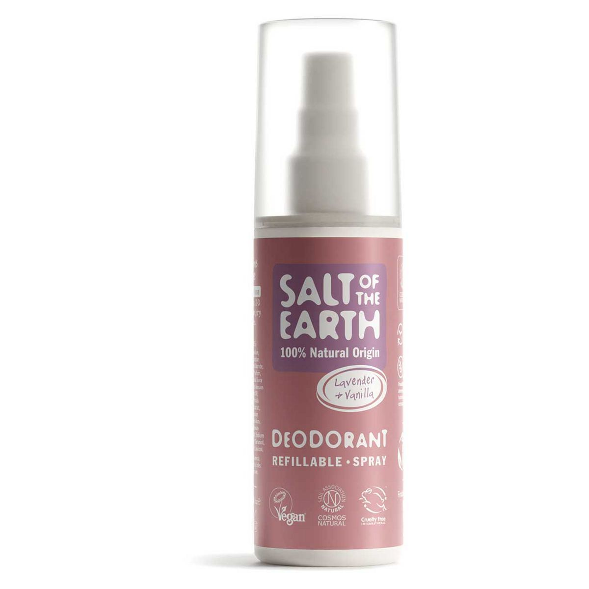 Salt of the Earth Refillable Lavender &amp;amp; Vanilla Natural Deodorant Spray - 100ml