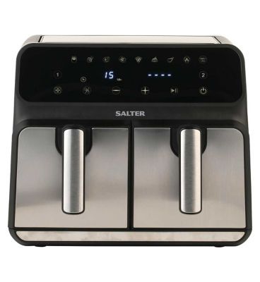 Salter 7.6L SS Dual Air Fryer
