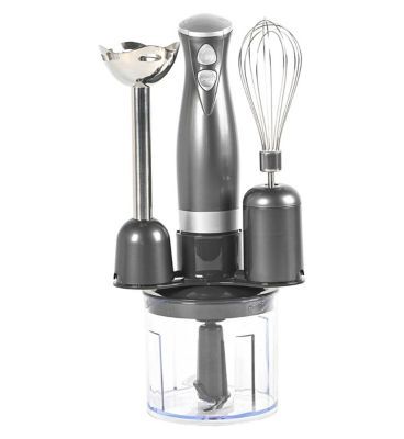 Salter Cosmos 3 in 1 Handheld Blender &amp;amp; Mixer Whisk and Chop Gunmetal