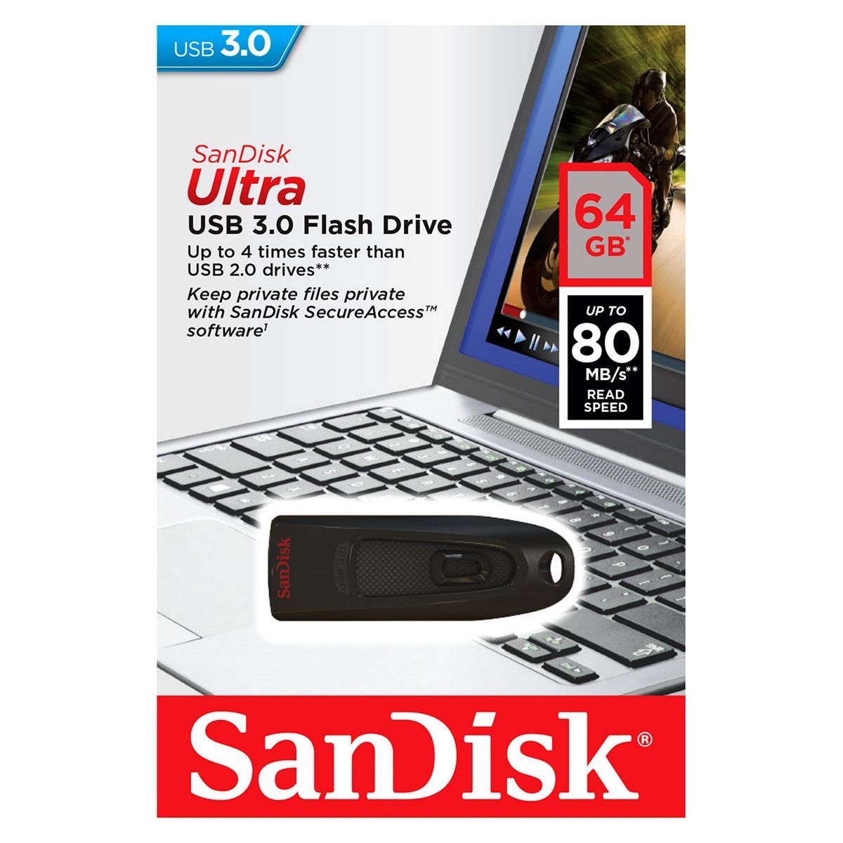Sandisk 64GB Ultra USB 3.0 -muistitikku