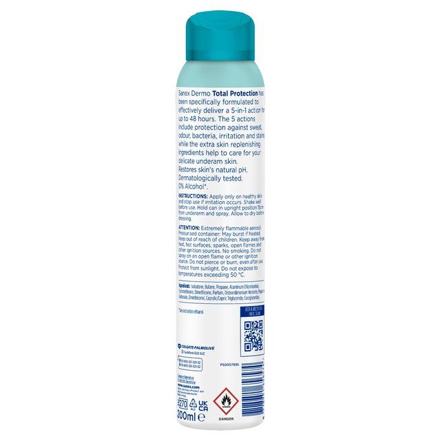 Sanex Dermo Total Protection Antiperspirant Deodorant   200ml