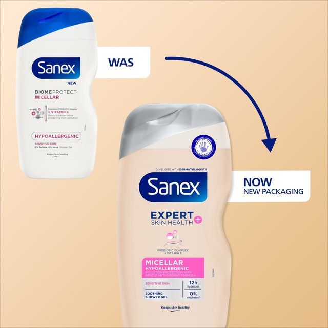 Sanex Expert+ Micellar Hypoallergenic Shower Gel   515ml