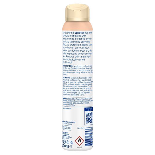 Sanex Spray Dermo Sensitive Deodorant   200ml