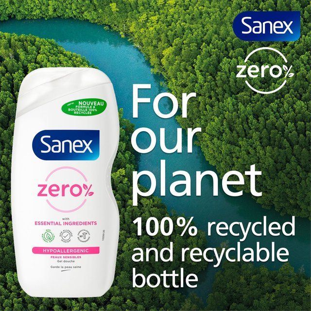 Sanex Zero % Sensitive Skin Shower Gel   450ml