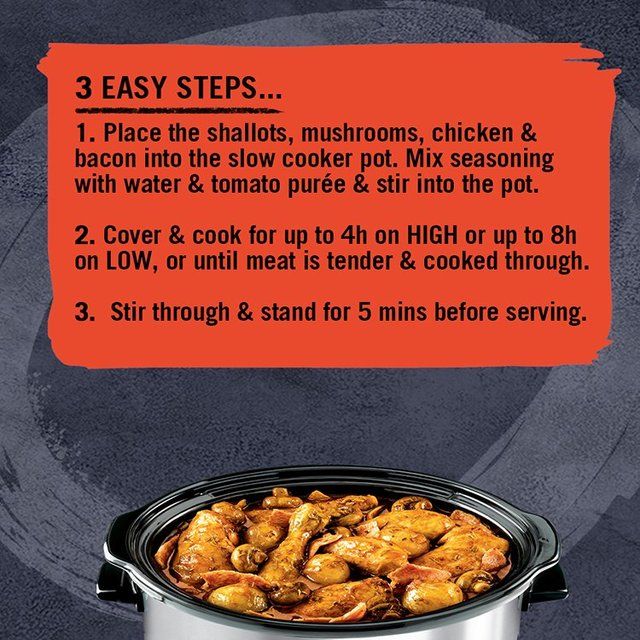 Schwartz Chicken In Red Wine Slow Cook Recipe Mix   35g