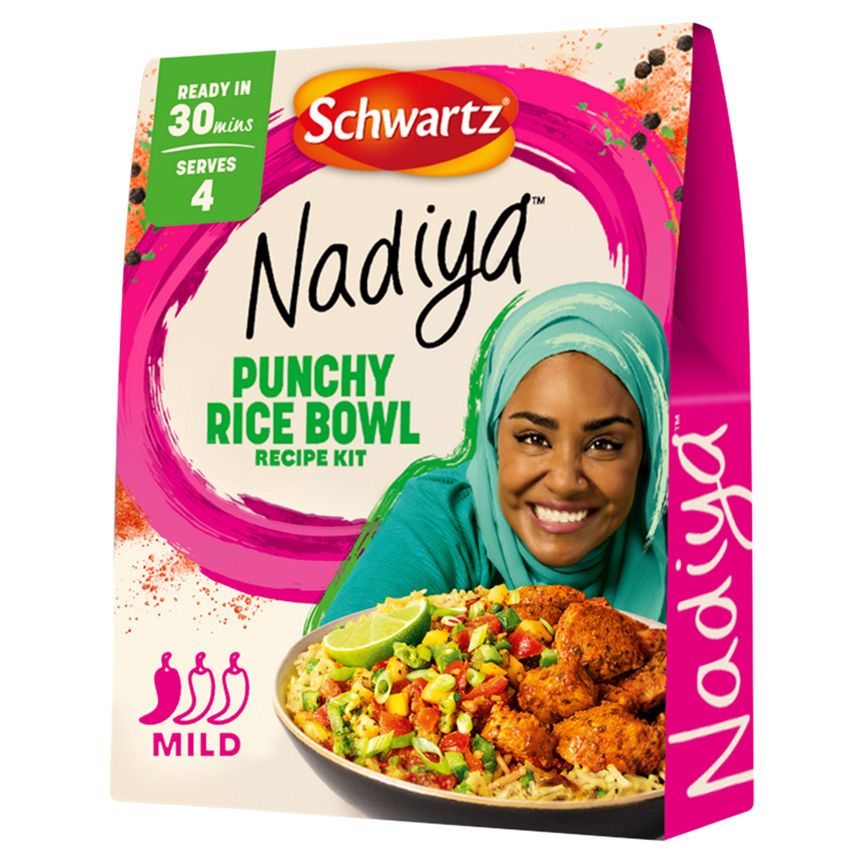 Schwartz Nadiya Punchy rizstál receptkészlet 65g