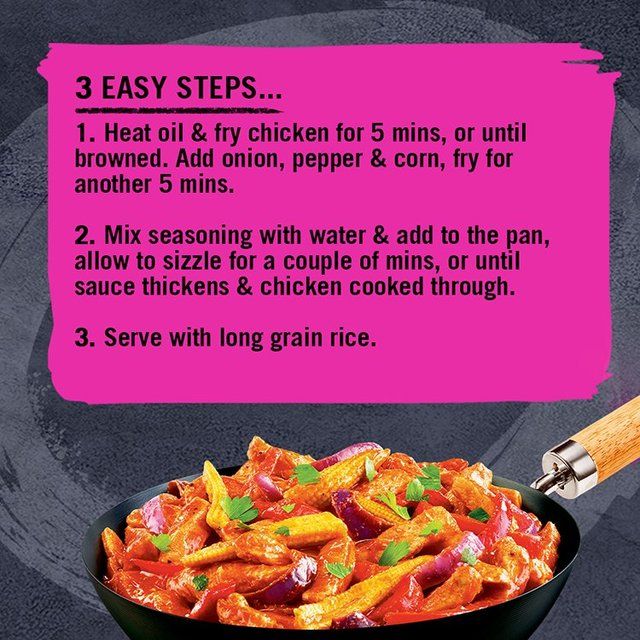 Schwartz Wok It American BBQ Chicken Sizzler   35g