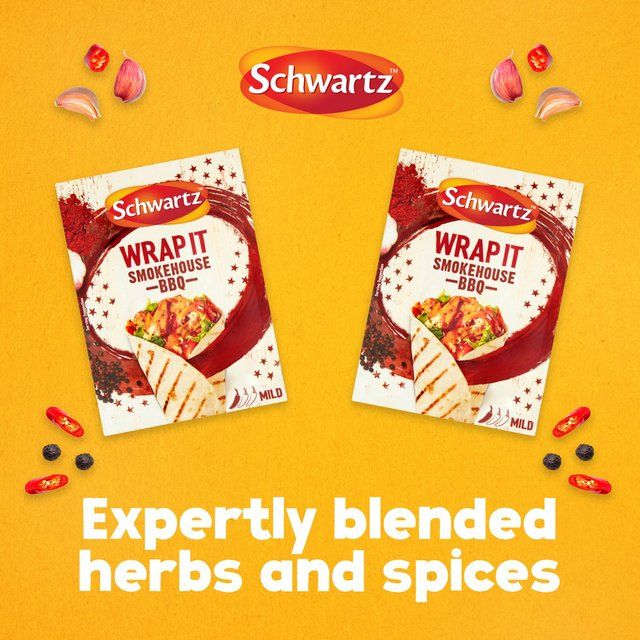 Schwartz Wrap It Smokehouse BBQ Recipe Mix   30g