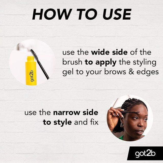 Schwarzkopf got2b Glued 4 Brows &amp;amp; Edges 2 in 1 Hair Gel   16ml