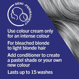 Schwarzkopf Live Steel Silver 98 Ultra Brights Semi-Perm Hair Dye