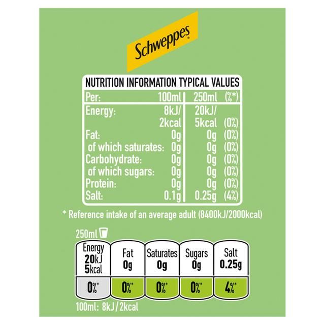Schweppes Slimline Elderflower Tonic Water   1L