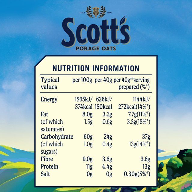 Scott's Porage Original Porridge Cereal Oats   1kg