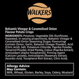 Sensations Balsamic Vinegar &amp;amp; Caramelised Onion Sharing Bag Crisps   150g