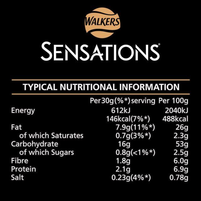 Sensations Roasted Chicken &amp;amp; Thyme Sharing Bag Crisps   150g