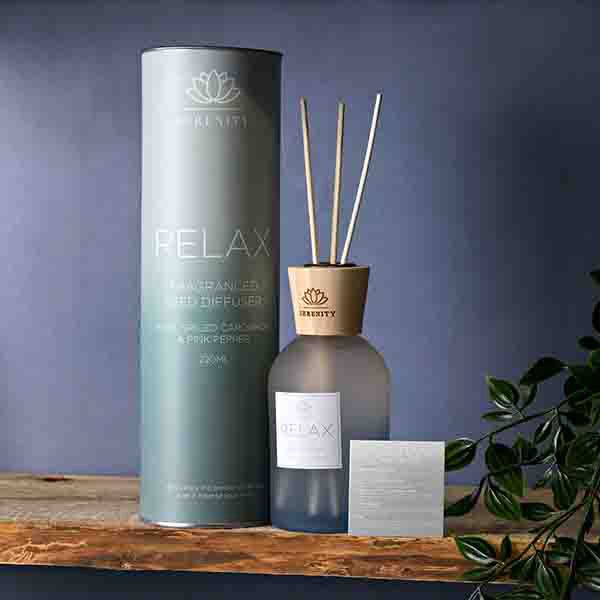 Serenity Relax Diffuser  Rose, Cardamon &amp;amp; Pink Pepper 220ml
