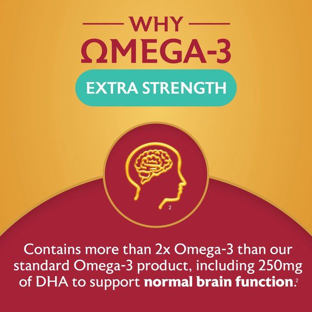 Seven Seas Omega-3 Fish Oil Extra Strength with Vitamin D 30 Capsules   30 per pack