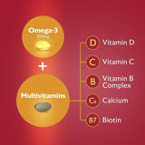 Seven Seas Omega-3 &amp;amp; Multivitamins Woman 50+   60 per pack