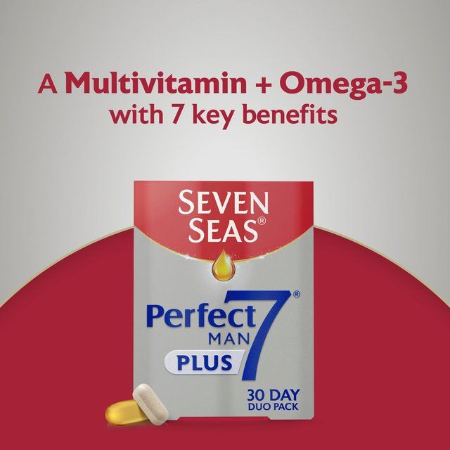 Seven Seas Perfect7 Man Plus Multivitamins &amp;amp; Omega-3 30 Day Duo Pack   30 per pack
