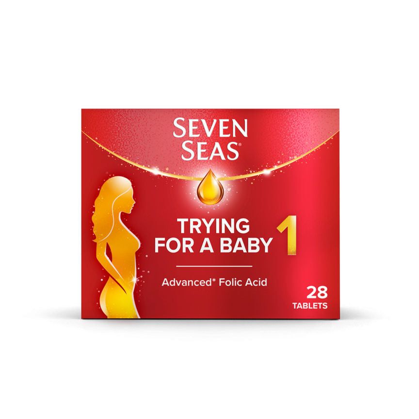 Seven Seas מנסה לתינוק, ויטמינים טרום לידתיים עם חומצה פולית* מתקדמת