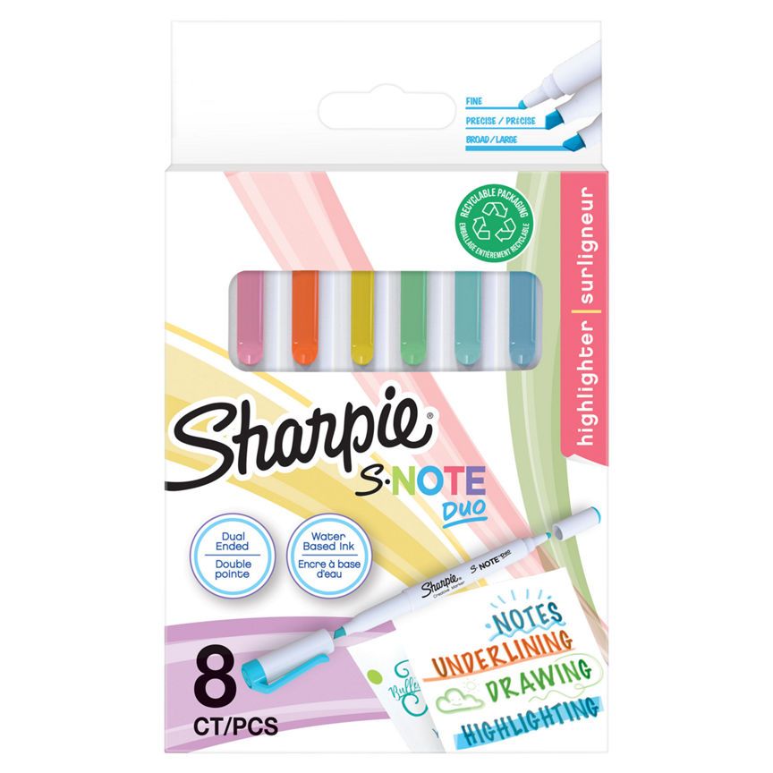 Sharpie S-Note Duo kétvégű kreatív markerek