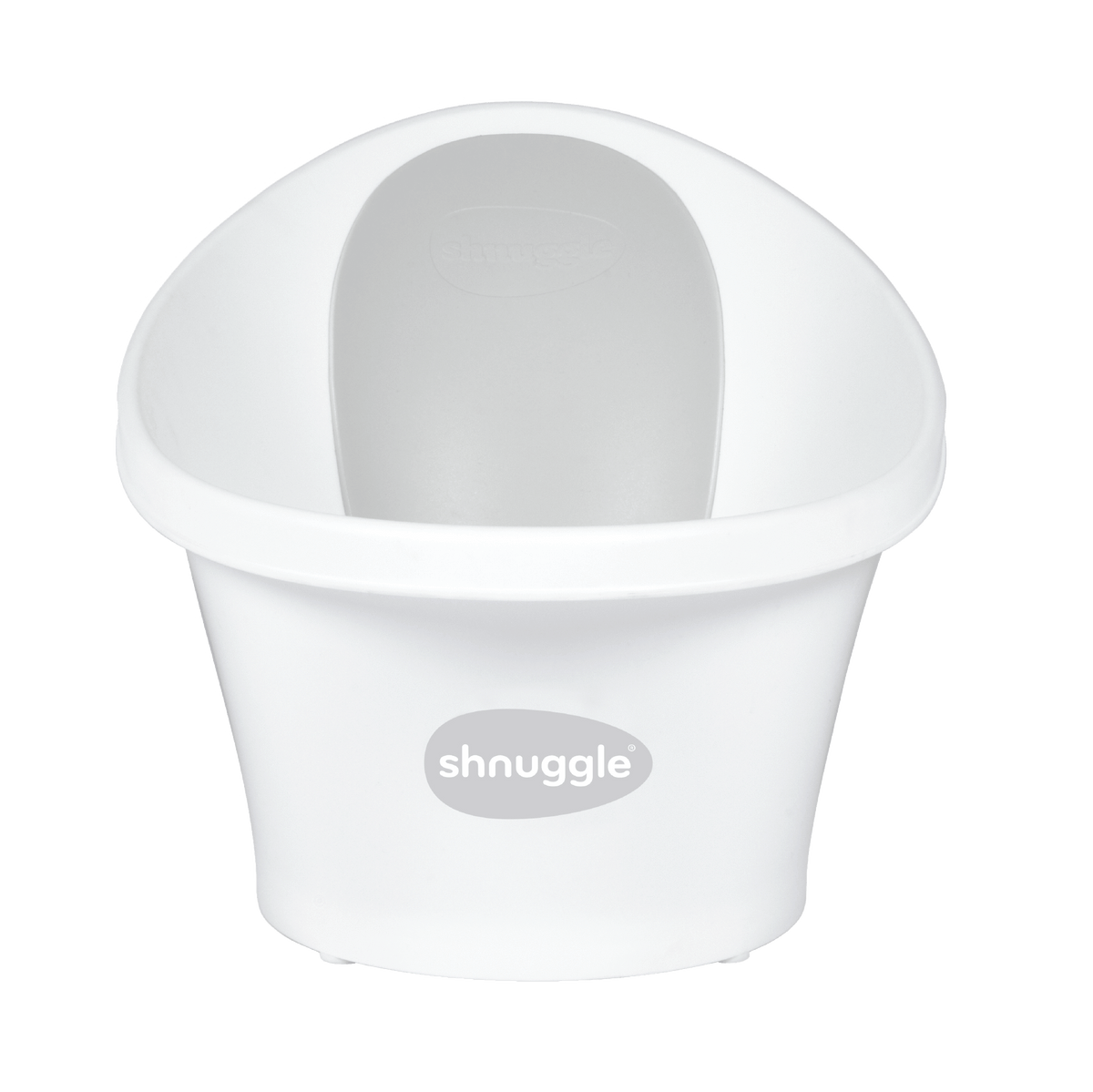 Shnuggle baby bath with plug white and grey (British brand)