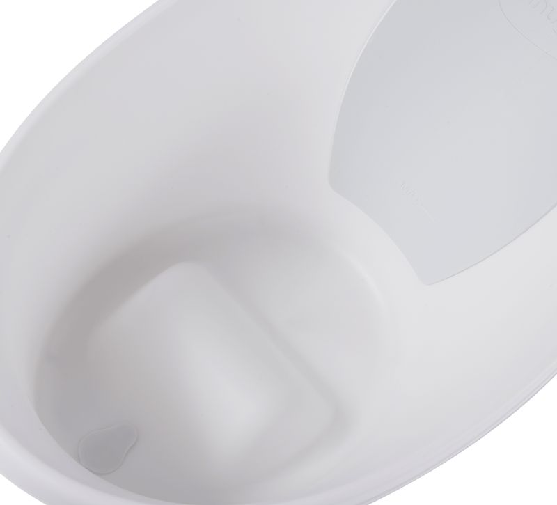 Shnuggle baby bath with plug white and grey (British brand)