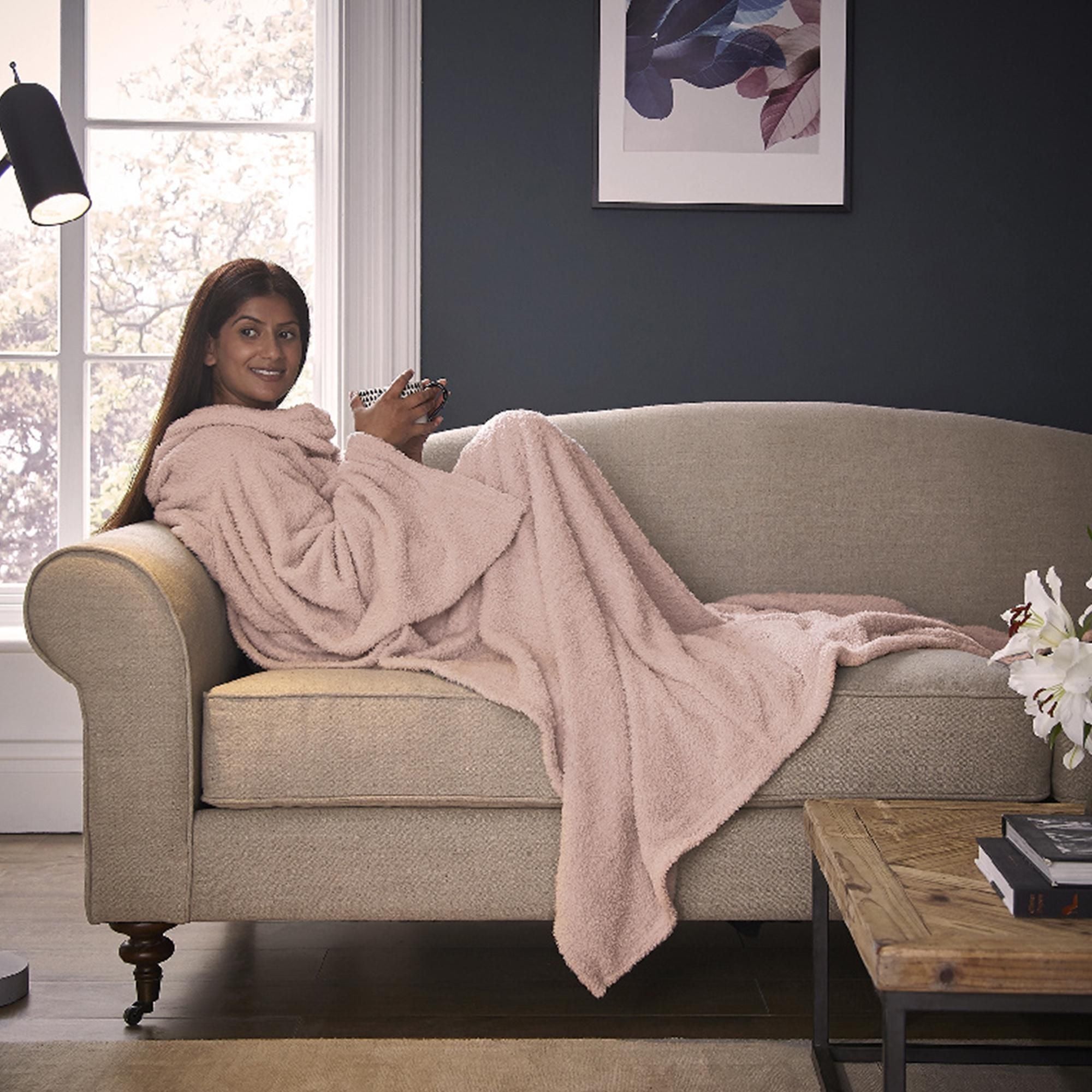 Silentnight Snugsie Wearable Blanket with Sleeves Pink