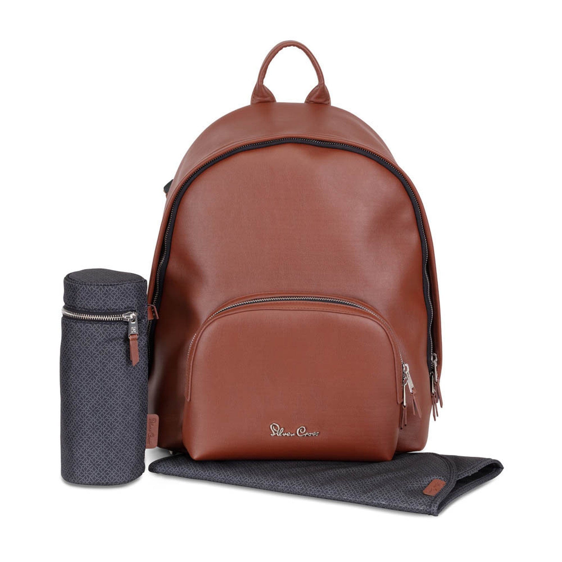 Silver Cross vegan leather rucksack tan, UK version