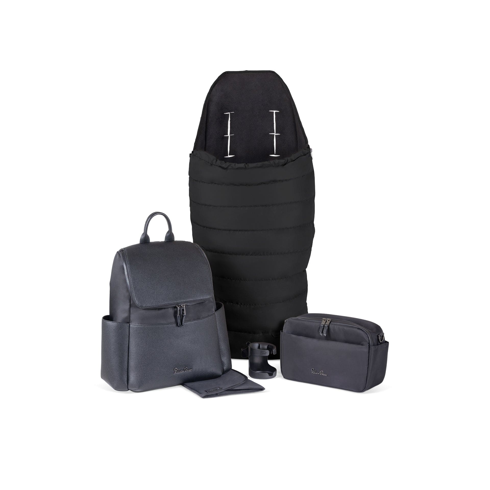 Silver Cross Nia stroller accessory pack in Onyx, imported from the UK