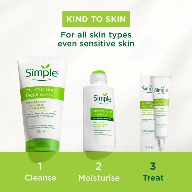 Simple Kind to Skin Moisturising Facial Wash Gel    150ml