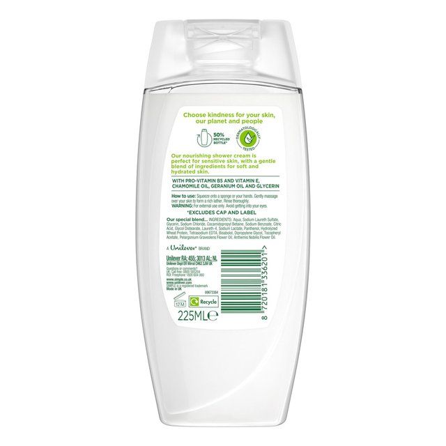 Simple Nourishing Shower Gel   225ml