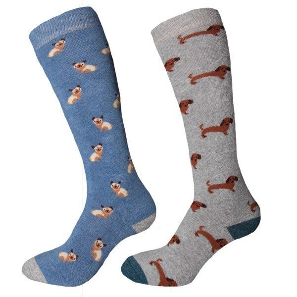 Simply s Womens Welly Socks (Pack Of 2) (UK 4-7)