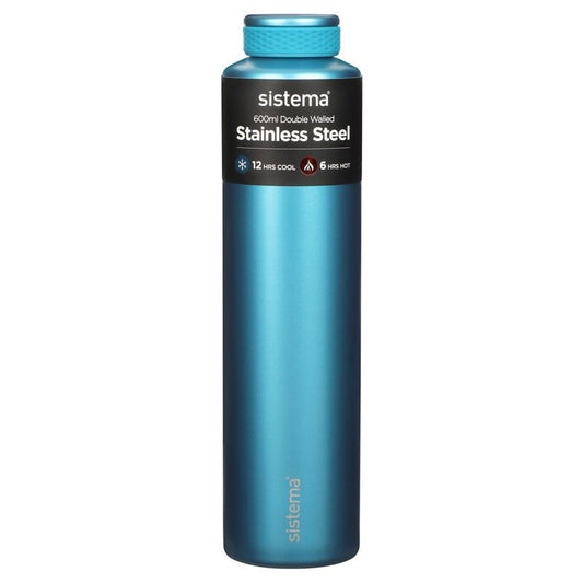 Sistema Chic Stainless Steel Bottle - Colour May Vary