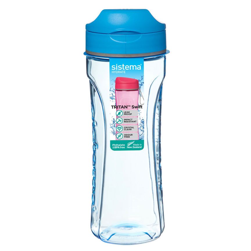 Sistema Hydrate 600ml Tritan Swift Bottle (värit vaihtelevat)