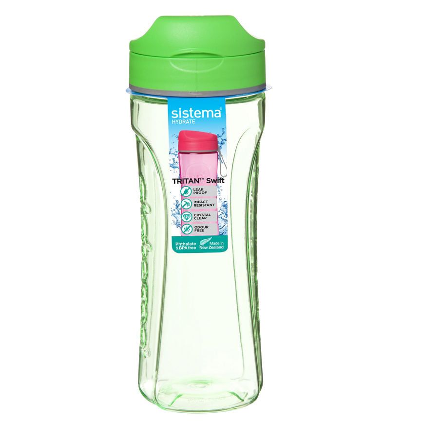 Sistema Hydrate 600ml Tritan Swift Bottle (värit vaihtelevat)