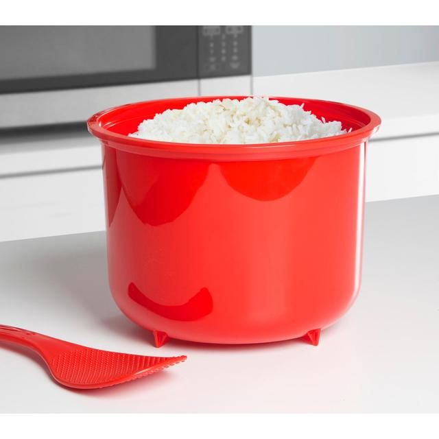 Sistema Plastic Microwave Rice Steamer Red 2.6L