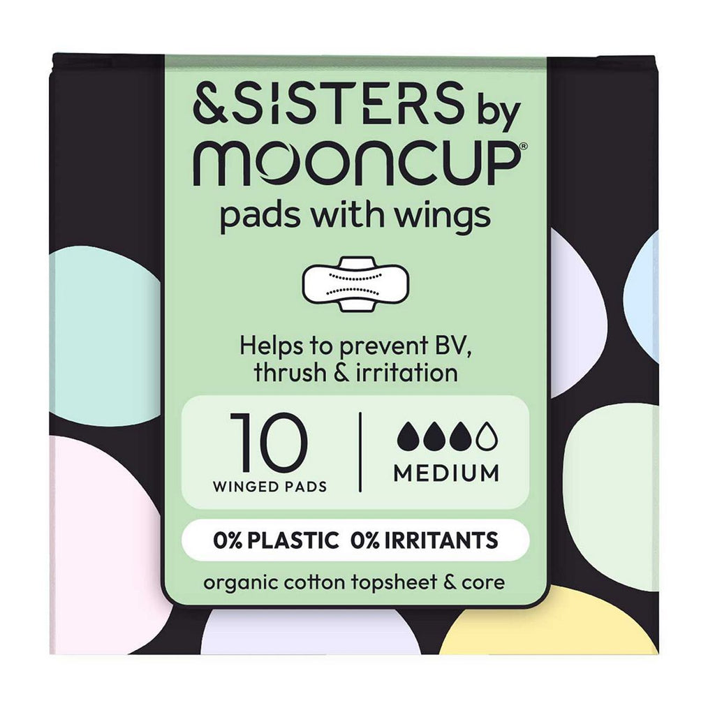 &SISTERS by Mooncup® Medium Pads with Wings. Zero irritants.