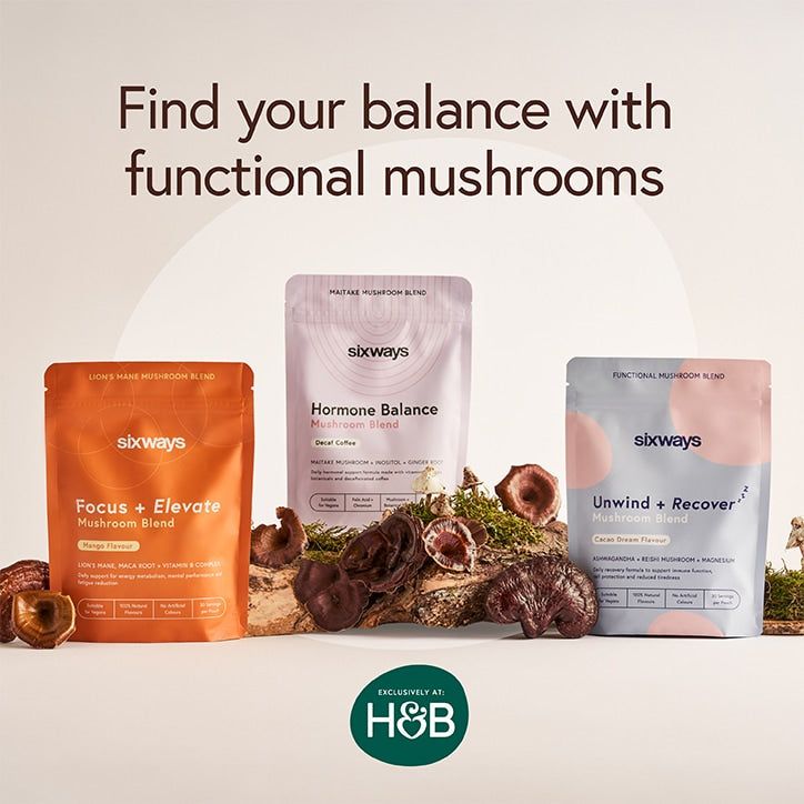 Sixways Unwind + Recover Mushroom Blend 150g