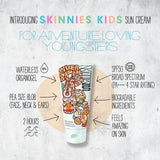 Skinnies Kids Vegan SPF 50 Sunscreen   100ml