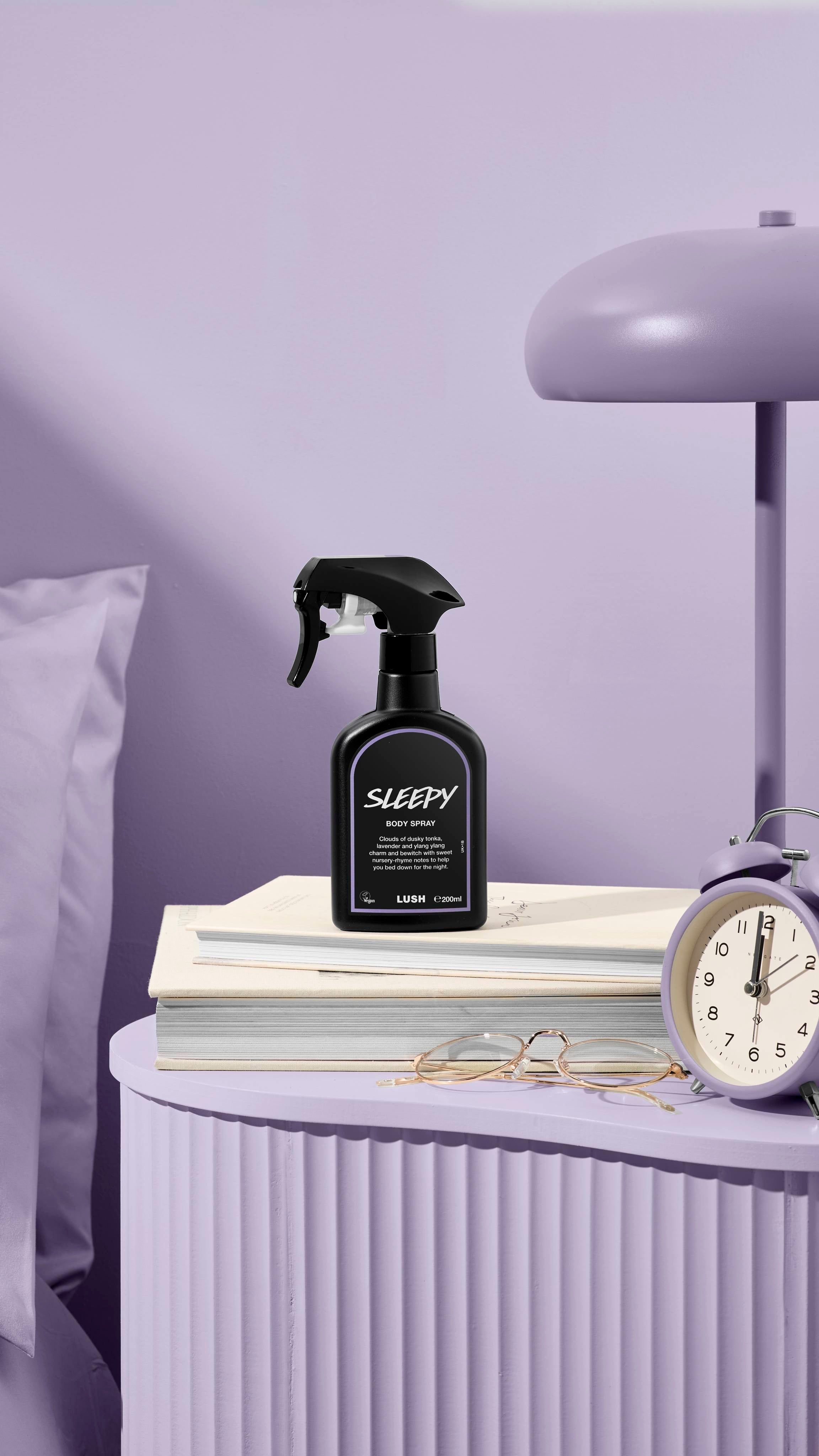 Lush Sleepy body spray lavender and tonka fragrance (British brand)